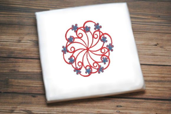 Beautiful Red Flower Embroidery Design Review
