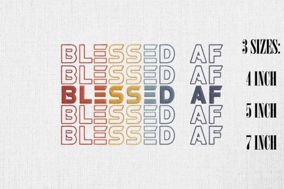 Blessed AF Thanksgiving Embroidery Review