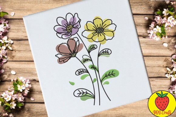 Colorful Flower Doodle Embroidery Review