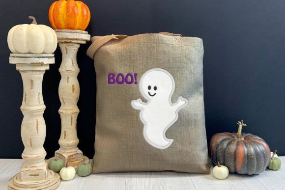 Cute Boo Ghost Applique