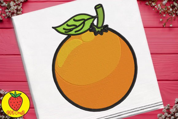 Cute Orange and Leaves Embroidery Review