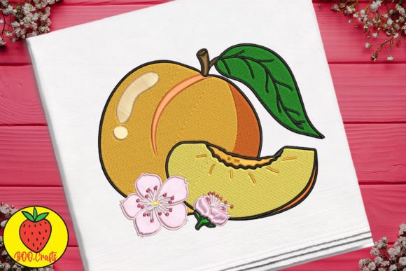 Cute Peaches and Flowers Embroidery Review