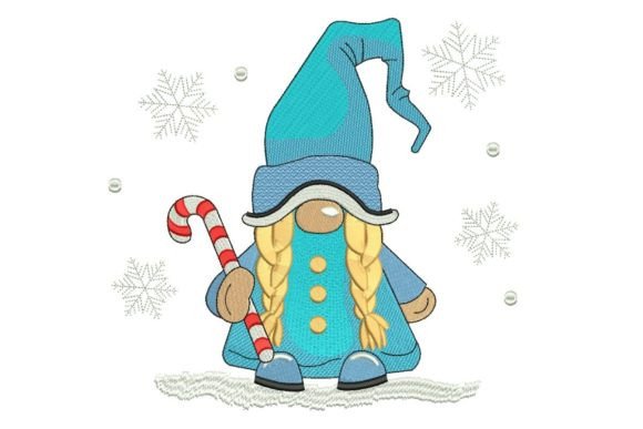 Girl Gnome with Candy Cane Embroidery Review