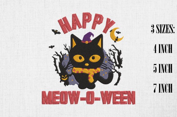 Happy Halloween Meowoween Cute Black Cat