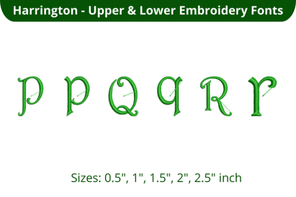 Harrington Font PQR Review for Embroidery Projects