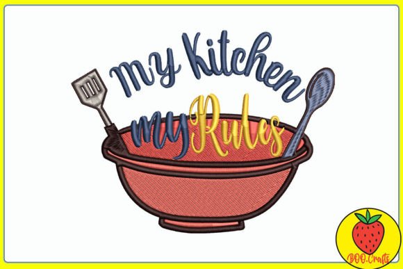 My Kitchen My Rules Embroidery Review