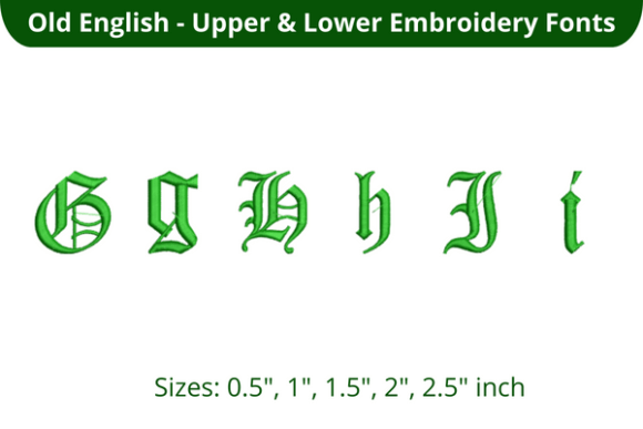 Old English Font GHI Review for Small Business Merch