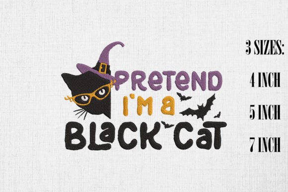 Pretend I m a Black Cat Embroidery Review