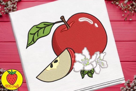 Red Apple and Flower Embroidery Review