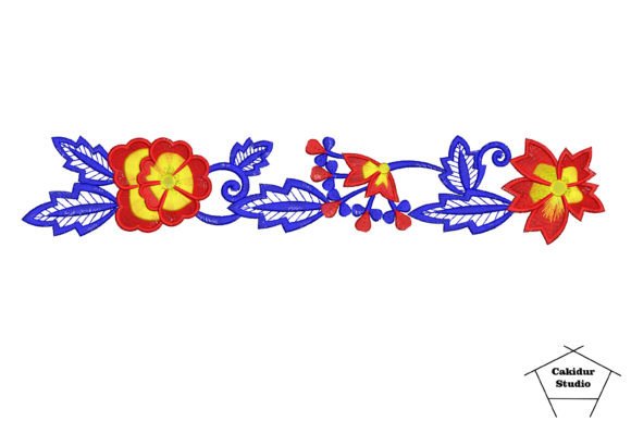 Red Blue Flower Border Review