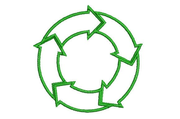 Reuse Symbol Embroidery Design Review