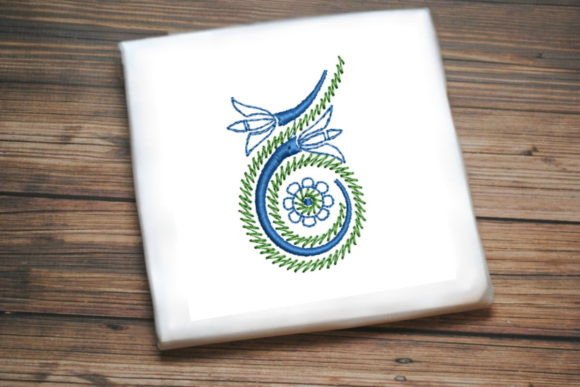 Review: Beautiful Green Blue Flowers Embroidery Design