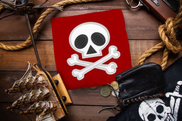 Skull and Crossbones Applique