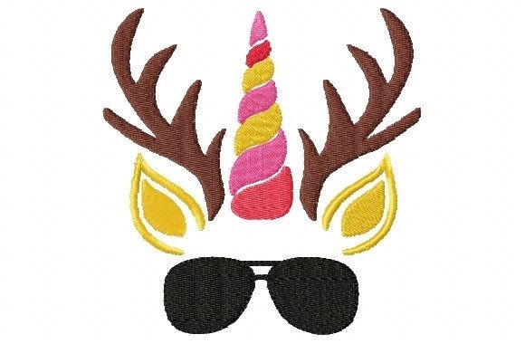 Unicorn Reindeer Sunglasses Embroidery Review