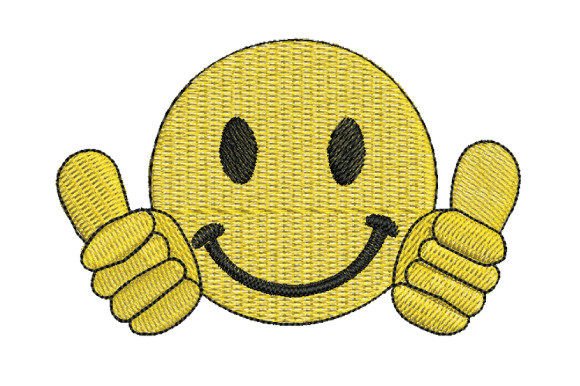 Yellow Smiley Face Great Thumbs Up